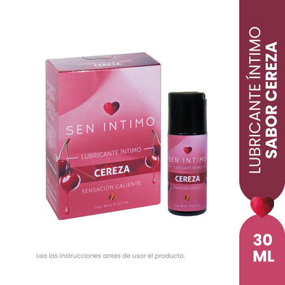 Lubricante Íntimo Caliente con Sabor a Cereza 30 ml – Sen Íntimo