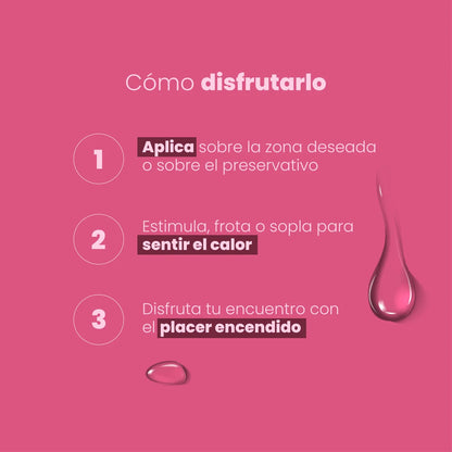 Lubricante Íntimo Caliente con Sabor a Cereza 30 ml – Sen Íntimo